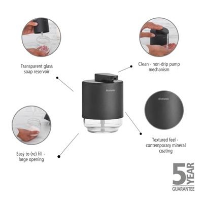 [55632] Zeepdispenser 20.0cl mindset Brabantia grey