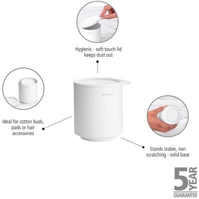 [55654] Opbergpot 9.5cm mindset Brabantia white