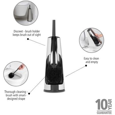 [55665] ToiletBorstel m/houder renew Brabantia steel