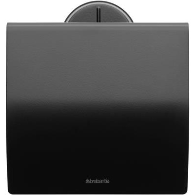 [55711] Toiletrolhouder m/klep profile Brabantia black