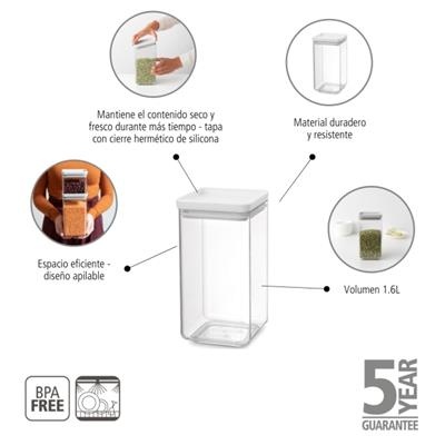 [55759] Voorraadbus 1.6l Tasty+ Brabantia light grey