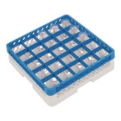 [1202] Voetglazenkorf 25 compartimenten (h)14.0x50.0x50.0cm
