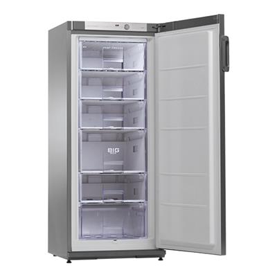 [1534] Vrieskast 1-deur 200l (h)145cm RVS