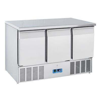 [1536] Werkbank koel coolhead 136x70x85cm gekoeld 3 deur