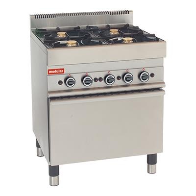 [1538] Gasfornuis 4 branders inclusief. gasoven type 65