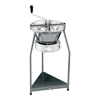[24750] Groentezeef 39.0cm op voetstuk (h)80.0cm RVS