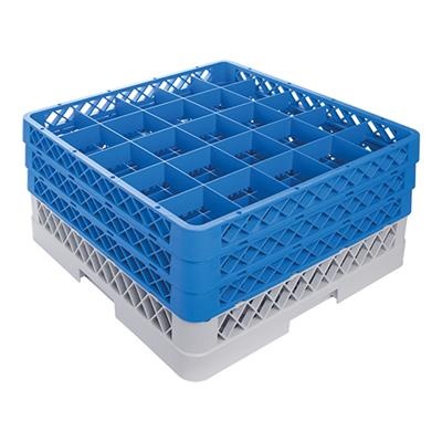 [2637] Voetglazenkorf 25 compartimenten (h)22.0x50.0x50.0cm