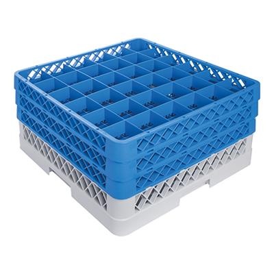 [2952] Voetglazenkorf 36 compartimenten (h)22.0x50.0x50.0cm