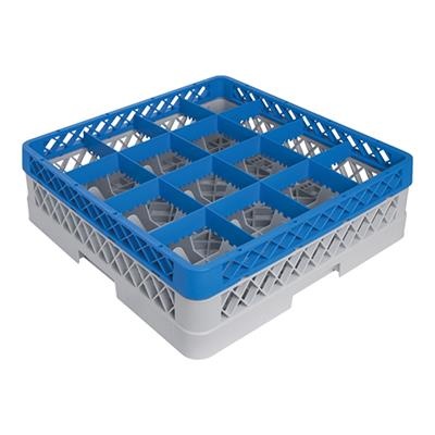 [4360] Voetglazenkorf 16 compartimenten (h)12.0x50.0x50.0cm