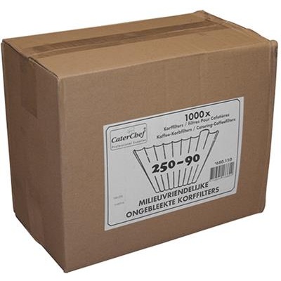 [54989] Set van 1000 koffiefilters ongebleekt caterchef