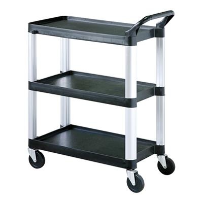 [8790] Serveerwagen 80.0x40.0cm kunststof alu frame