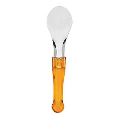 [0414] Ijsschep/spatel RVS - geel handvat