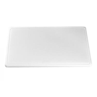 [0484] Snijplank 60.0x35.0cm(h)2.0cm wit met geul