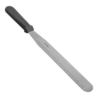[10112] Glaceermes lemmet 18.0cmxb3.5cm RVS incl. lineaal