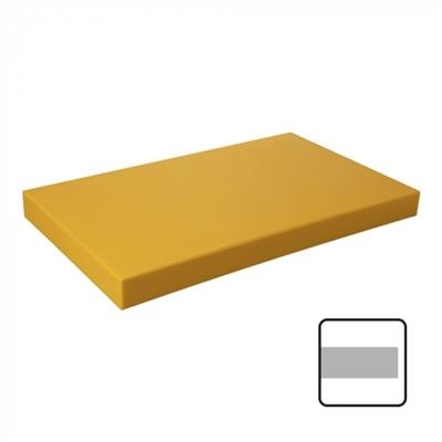 [10139] Snijplank 50.0x30.0cm(h)4.0cm geel zonder geul