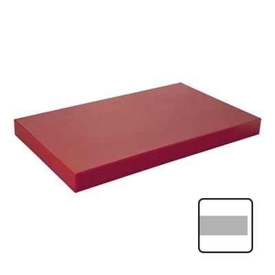 [10140] Snijplank 50.0x30.0cm(h)4.0cm rood zonder geul