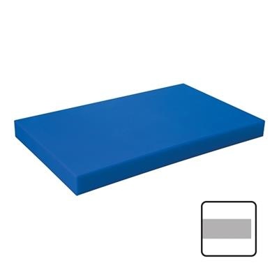 [10141] Snijplank 50.0x30.0cm(h)4.0cm blauw zonder geul