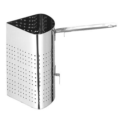 [12130] Pasta kookmand kwartrond (h)26.0cm RVS 18/10