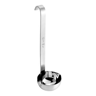 [2052] Opscheplepel 5.0cm RVS kort