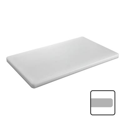 [2085] Snijplank 53.0x32.5cm(h)2.0cm wit zonder geul