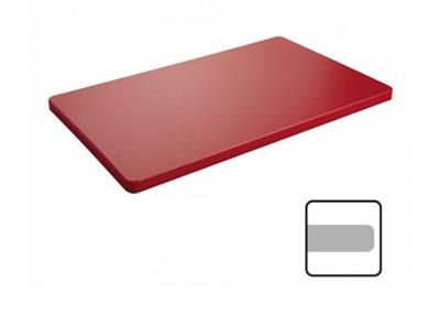 [2086] Snijplank 53.0x32.5cm(h)2.0cm rood zonder geul
