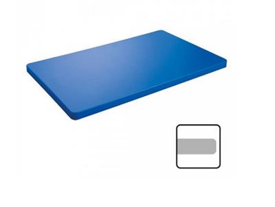 [2087] Snijplank 53.0x32.5cm(h)2.0cm blauw zonder geul