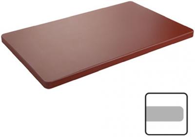 [2089] Snijplank 53.0x32.5cm(h)2.0cm bruin zonder geul