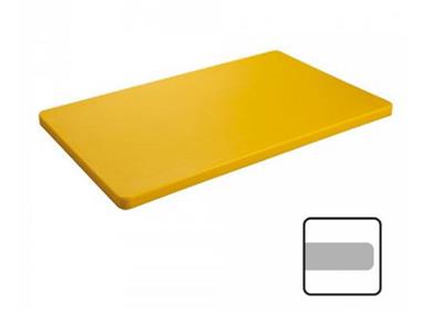 [2096] Snijplank 53.0x32.5cm(h)2.0cm geel zonder geul
