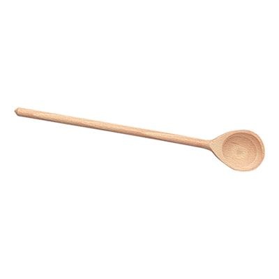 [2378] Pollepel 25.0cm hout vlak rond