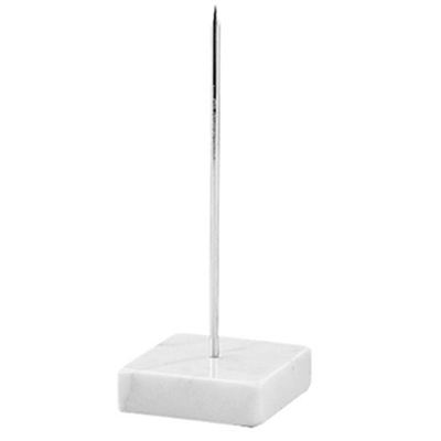 [2379] Bonnenprikker 15.0cm RVS marmer voet