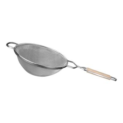 [2381] Passeerzeef 26.0cm dubbel gaas hout st