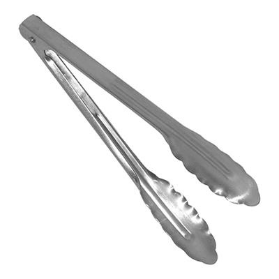 [2407] Serveertang 24.0cm RVS met  veer