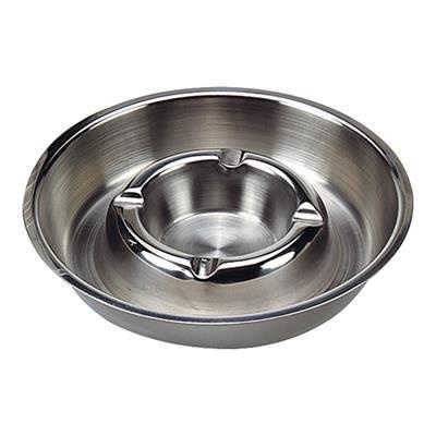 [2439] Asbak 14.0cm RVS