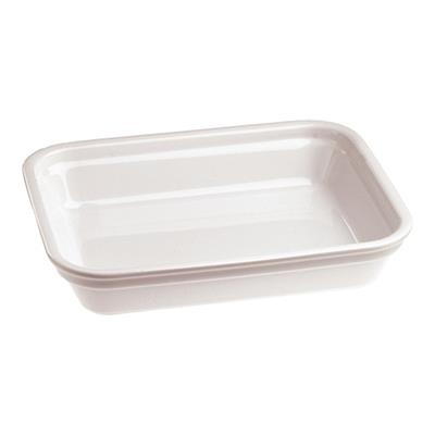 [2515] Ovenschaal rechthoek 13.0x19.0cm(h)4.0cm porselein