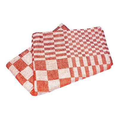 [2697] Keukendoek (thee) katoen 65x65cm rood