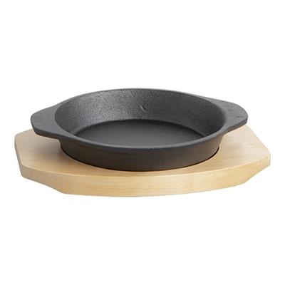 [2825] Pannetje 14.0cm gietijzer op plank