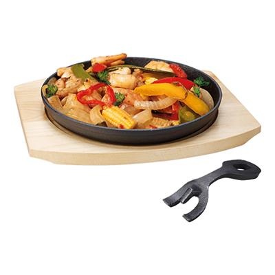 [2841] Pannetje 20.0cm gietijzer op plank
