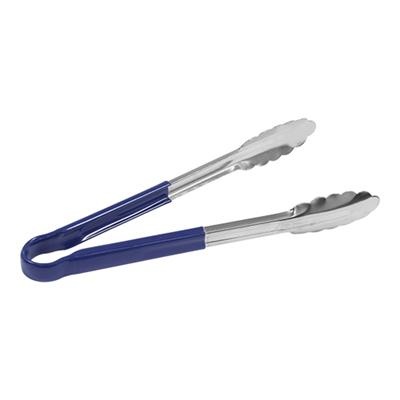 [2978] Serveertang 25.0cm RVS hittebestendige greep blauw