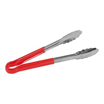 [2981] Serveertang 25.0cm RVS hittebestendige greep rood