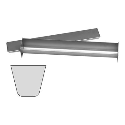 [3298] Pate vorm halfrond 45.0x6.0cm(h)6.0cm RVS met deksel