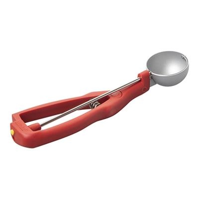 [3306] Ijsportioneerlepel 1/30l- 49mm rood stockel