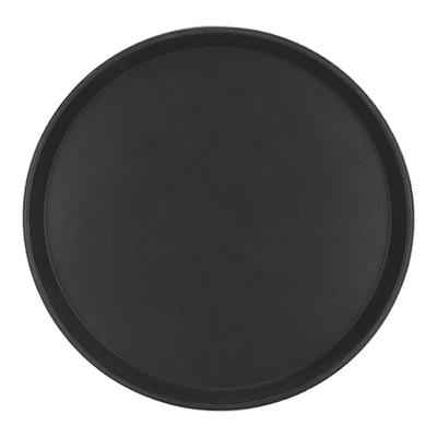[3400] Dienblad rond 36.0cm zwart anti-slip
