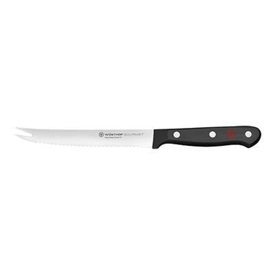 [3438] Tomatenmesje 25.cm, lemmet14.0cm RVS wusthof