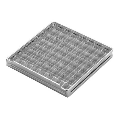 [3489] Mesrooster 13x13mm ten behoeve van frietsnijder