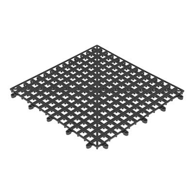 [3606] Afdruipmat 33x33cm koppelbaar zwart