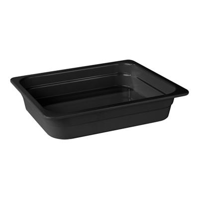 [3890] Schaal 1/2GN (h)2.0cm melamine zwart