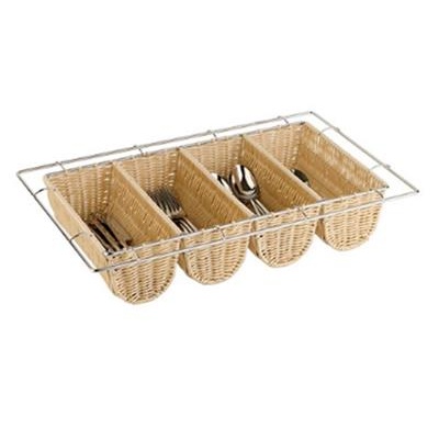 [4553] Bestekbak 1/1GN(h)10.0cm beige polypropyleen