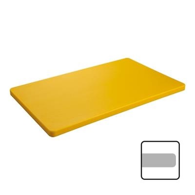[5069] Snijplank 50.0x30.0cm(h)2.0cm geel zonder geul