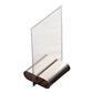 [5233] Menustandaard 7.0x8.0cm RVS klemmodel