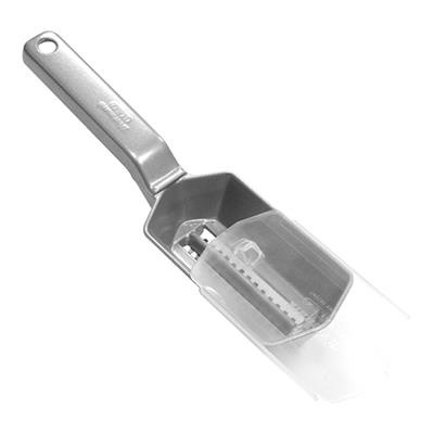 [5356] Visontschubber 5.0x21.0cm(h)5.3cm aluminium met mes